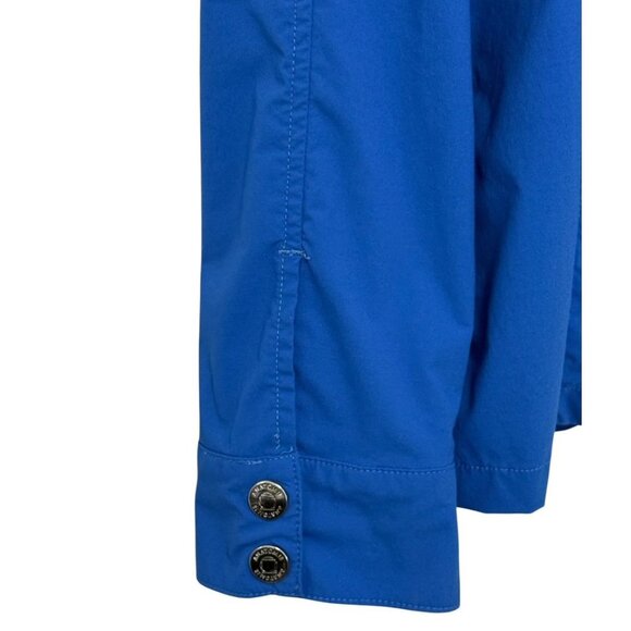 Anatomie Womens Jane Travel Jacket Royal Blue Snap Front Pockets Stretch Size XL - Picture 4 of 9